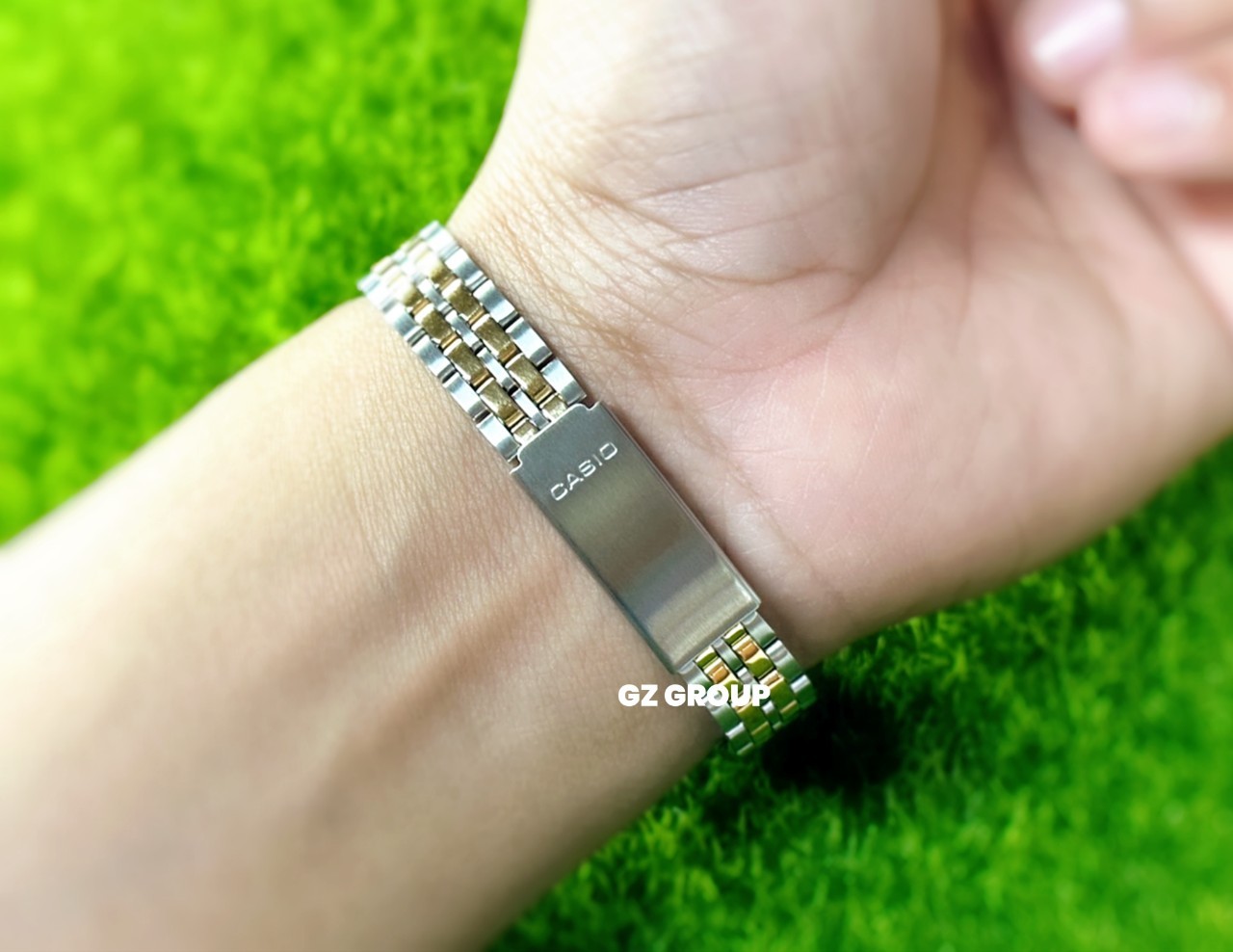 CASIO นาฬิกาคาสิโอ นาฬิกาข้อมือ นาฬิกากันน้ำ นาฬิกาของแท้ ประกันศูนย์ CMG 1 ปี รุ่น LTP-1129G-7A นาฬิกาสีทอง