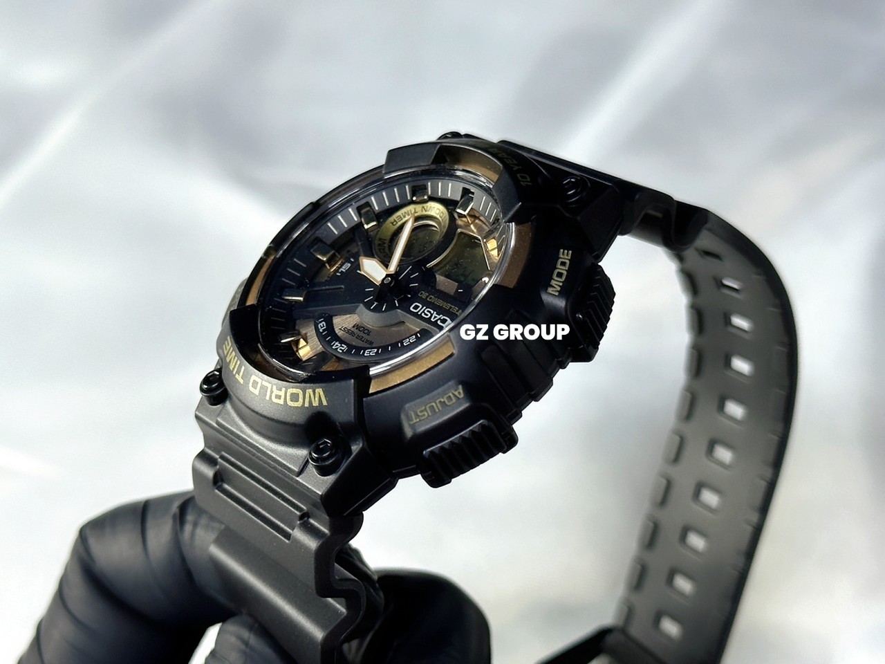 CASIO MID YEAR SALE นาฬิกาคาสิโอ พร้อมส่ง นาฬิกาข้อมือ นาฬิกากันน้ำ นาฬิกาของแท้ BTS ประกันศูนย์ CMG 1 ปี รุ่น AEQ-110BW-9A นาฬิกาสีดำ