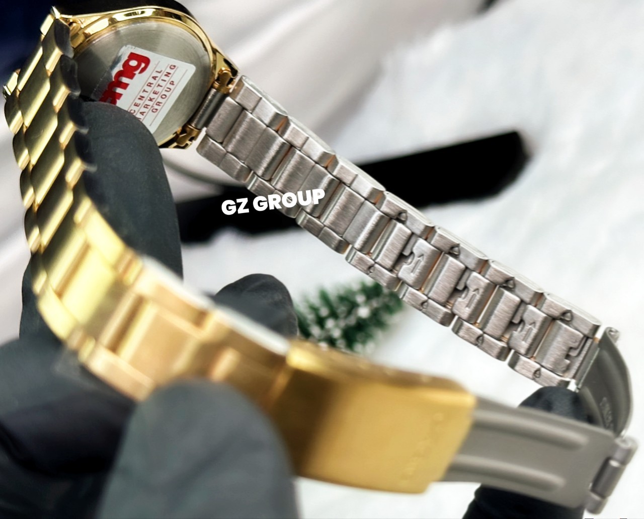 CASIO MID YEAR SALE นาฬิกาคาสิโอ พร้อมส่ง นาฬิกาข้อมือ นาฬิกากันน้ำ นาฬิกาของแท้ BTS ประกันศูนย์ CMG 1 ปี รุ่น LTP-1130N-7B นาฬิกาสีทอง