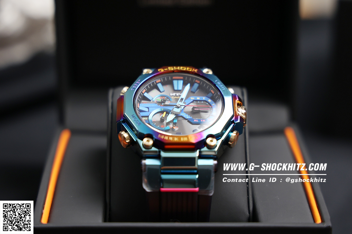 CASIO G-SHOCK นาฬิกาข้อมือ นาฬิกากันน้ำ นาฬิกาของแท้ ประกันศูนย์ CMG 1 ปี รุ่น MTG-B2000PH-2A นาฬิกาสีน้ำเงิน