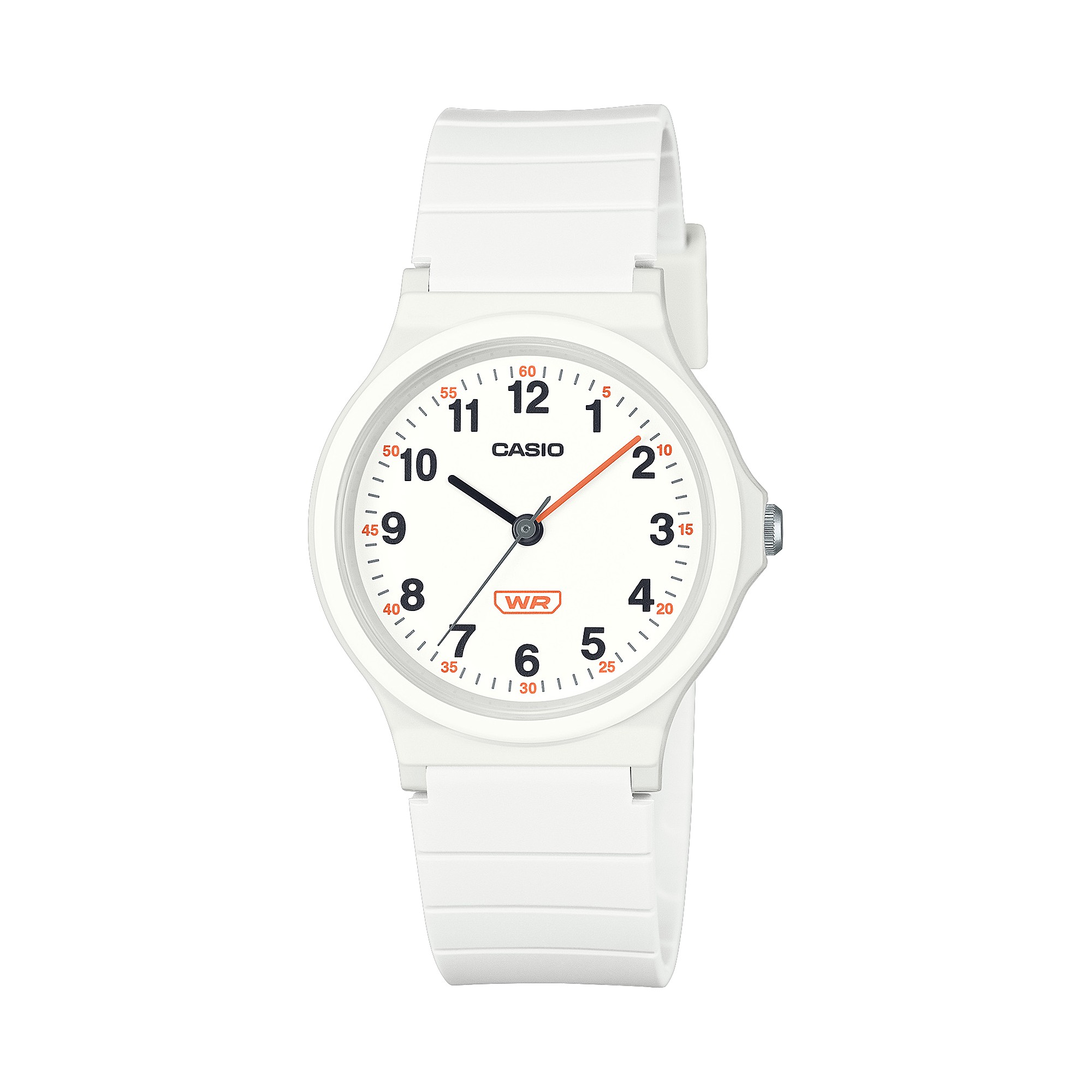 CASIO นาฬิกาคาสิโอ นาฬิกาข้อมือ นาฬิกากันน้ำ นาฬิกาของแท้ ประกันศูนย์ CMG 1 ปี รุ่น LQ-24B-7B นาฬิกาสีขาว