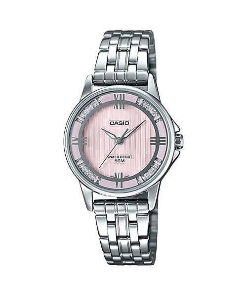 CASIO นาฬิกาคาสิโอ นาฬิกาข้อมือ นาฬิกากันน้ำ นาฬิกาของแท้ ประกันศูนย์ CMG 1 ปี รุ่น LTP-1391D-4A2 นาฬิกาสีเงิน