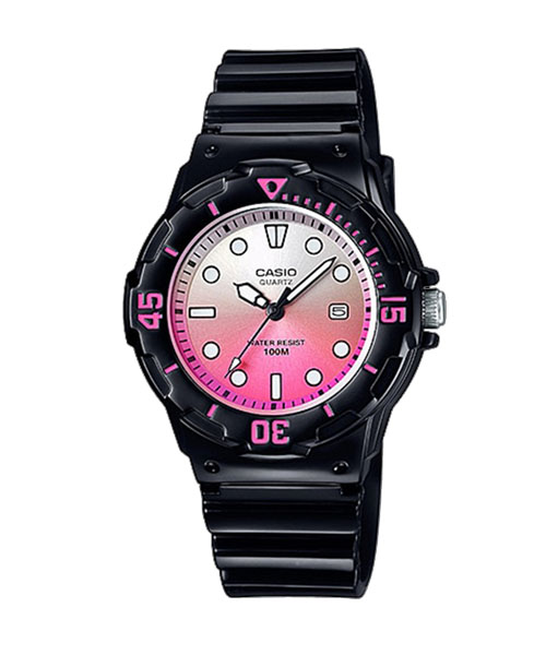 CASIO นาฬิกาคาสิโอ นาฬิกาข้อมือ นาฬิกากันน้ำ นาฬิกาของแท้ ประกันศูนย์ CMG 1 ปี รุ่น LRW-200H-4E นาฬิกาสีดำ