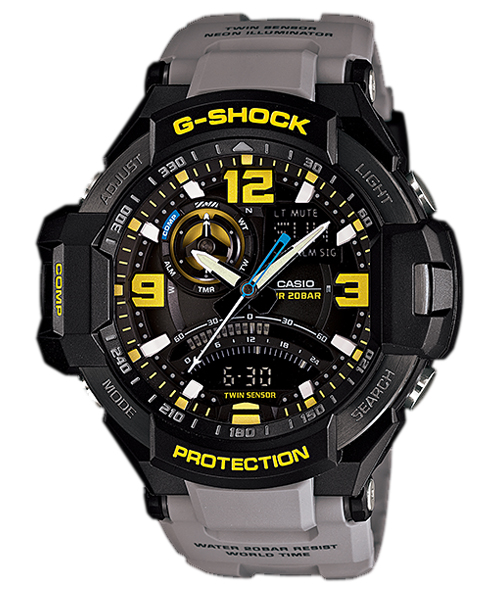 CASIO G-SHOCK นาฬิกาข้อมือ นาฬิกากันน้ำ นาฬิกาของแท้ ประกันศูนย์ CMG 1 ปี รุ่น GA-1000-8A นาฬิกาสีเทา