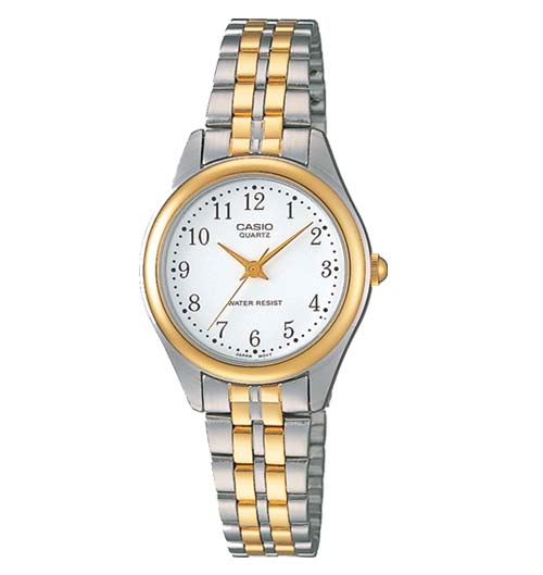 CASIO MID YEAR SALE นาฬิกาคาสิโอ พร้อมส่ง นาฬิกาข้อมือ นาฬิกากันน้ำ นาฬิกาของแท้ BTS ประกันศูนย์ CMG 1 ปี รุ่น LTP-1129G-7B นาฬิกาสีทอง