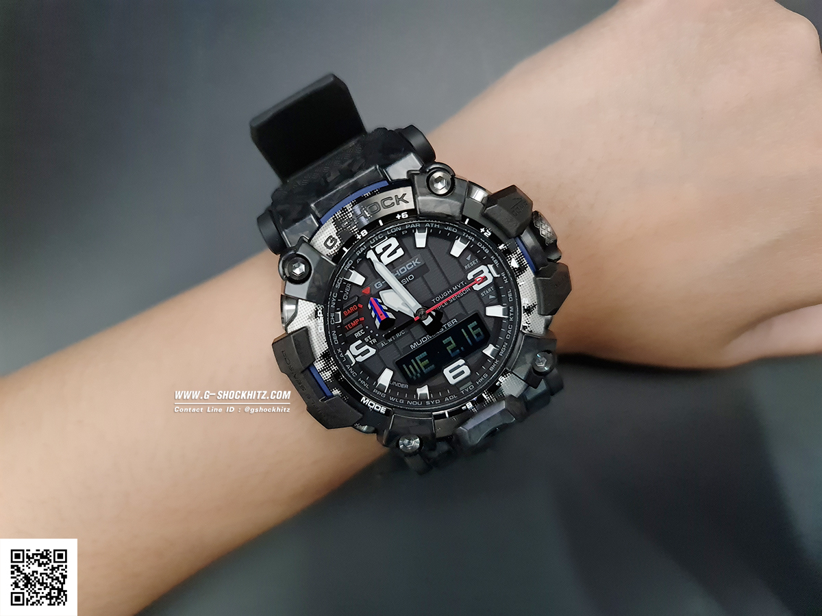 CASIO G-SHOCK นาฬิกาข้อมือ นาฬิกากันน้ำ นาฬิกาของแท้ ประกันศูนย์ CMG 1 ปี รุ่น GWG-2000TLC-1A นาฬิกาสีดำ
