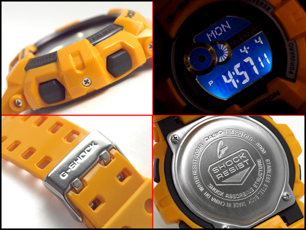 CASIO G-SHOCK นาฬิกาข้อมือ นาฬิกากันน้ำ นาฬิกาของแท้ ประกันศูนย์ CMG 1 ปี รุ่น GLS-8900-9 นาฬิกาสีเหลือง