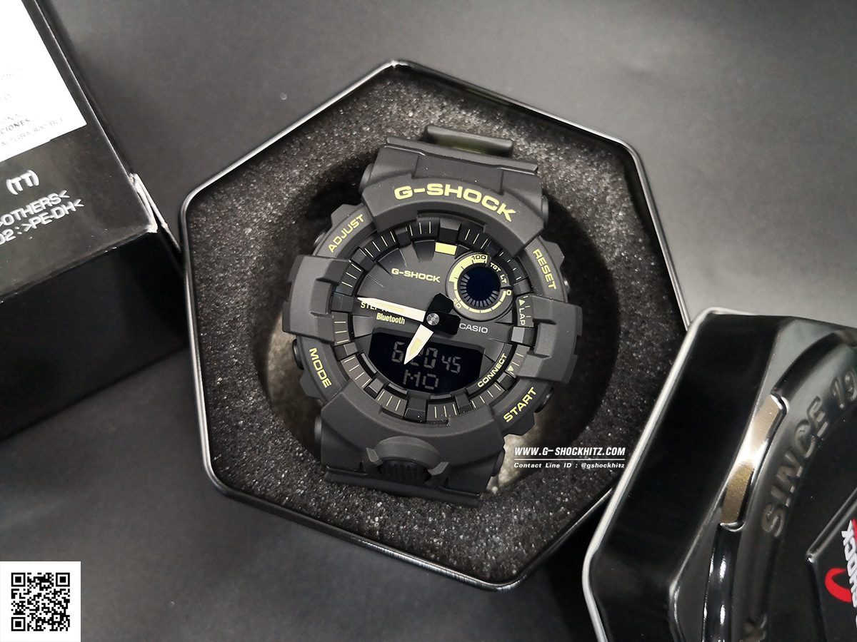 CASIO G-SHOCK นาฬิกาข้อมือ นาฬิกากันน้ำ นาฬิกาของแท้ ประกันศูนย์ CMG 1 ปี รุ่น GBA-800LU-1A1 นาฬิกาสีดำ