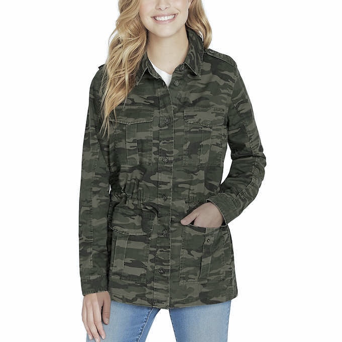 เสื้อทหาร เสื้อแจ็คเก็ต เสื้อแจ็คเก็ต ผู้หญิงแนวทหาร ลายพราง CAMOFLAG cotton แบรนด์ BUFFALO สำเนา