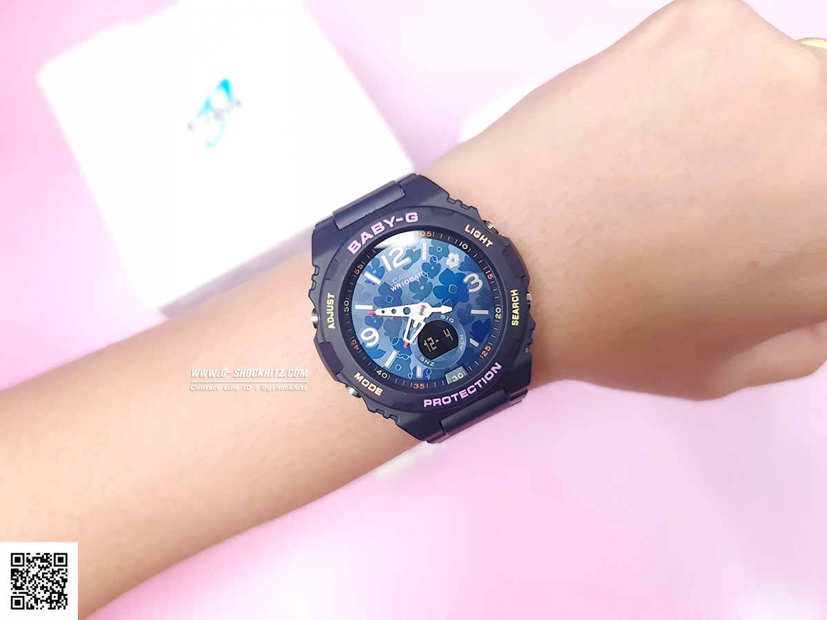 CASIO BABY-G นาฬิกาข้อมือ นาฬิกากันน้ำ นาฬิกาของแท้ ประกันศูนย์ CMG 1 ปี รุ่น BGA-260FL-2A นาฬิกาสีน้ำเงิน