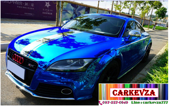 สติกเกอร์ Mirror Chrome-Blue ( ยืดหยุ่นสูง )