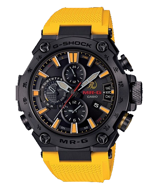 CASIO G-SHOCK นาฬิกาข้อมือ นาฬิกากันน้ำ นาฬิกาของแท้ ประกันศูนย์ CMG 1 ปี รุ่น MRG-G2000BL-9A นาฬิกาสีเหลือง