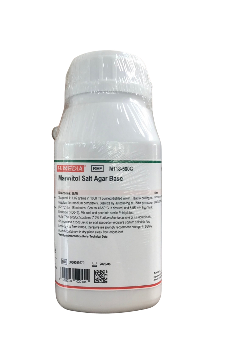 Mannitol Salt Agar Base, 500 g. HIMEDIA®