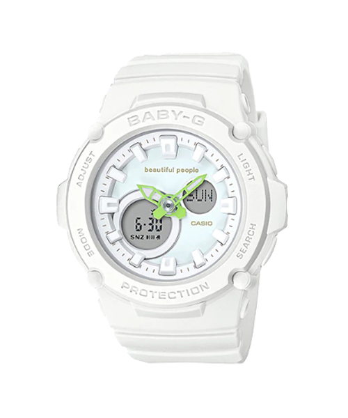 CASIO BABY-G นาฬิกาข้อมือ นาฬิกากันน้ำ นาฬิกาของแท้ ประกันศูนย์ CMG 1 ปี รุ่น BGA-270BP-7A นาฬิกาสีขาว