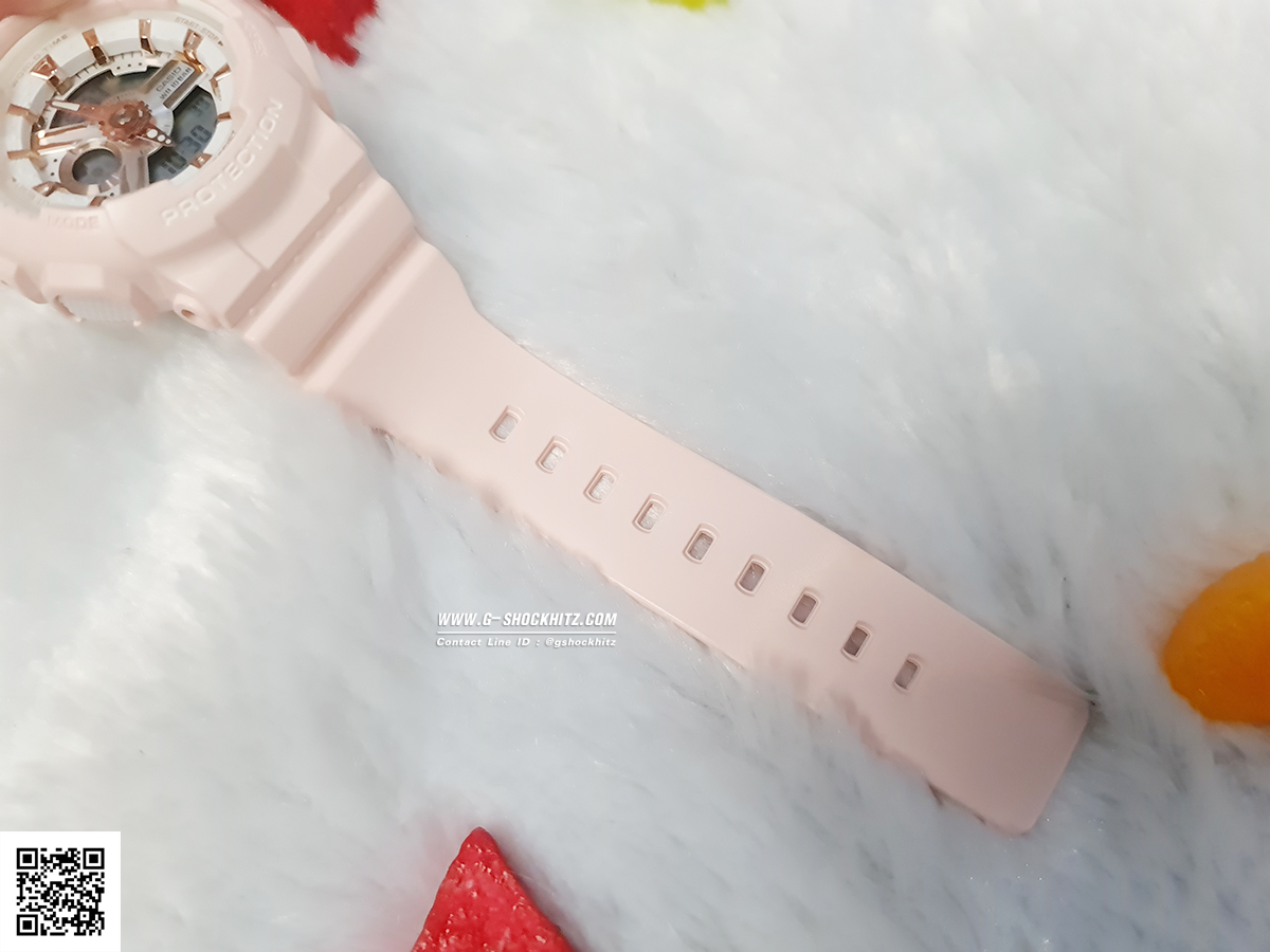 CASIO MID YEAR SALE BABY-G นาฬิกาข้อมือ นาฬิกากันน้ำ นาฬิกาของแท้ ประกันศูนย์ CMG 1 ปี รุ่น BA-110RG-4A นาฬิกาสีชมพู