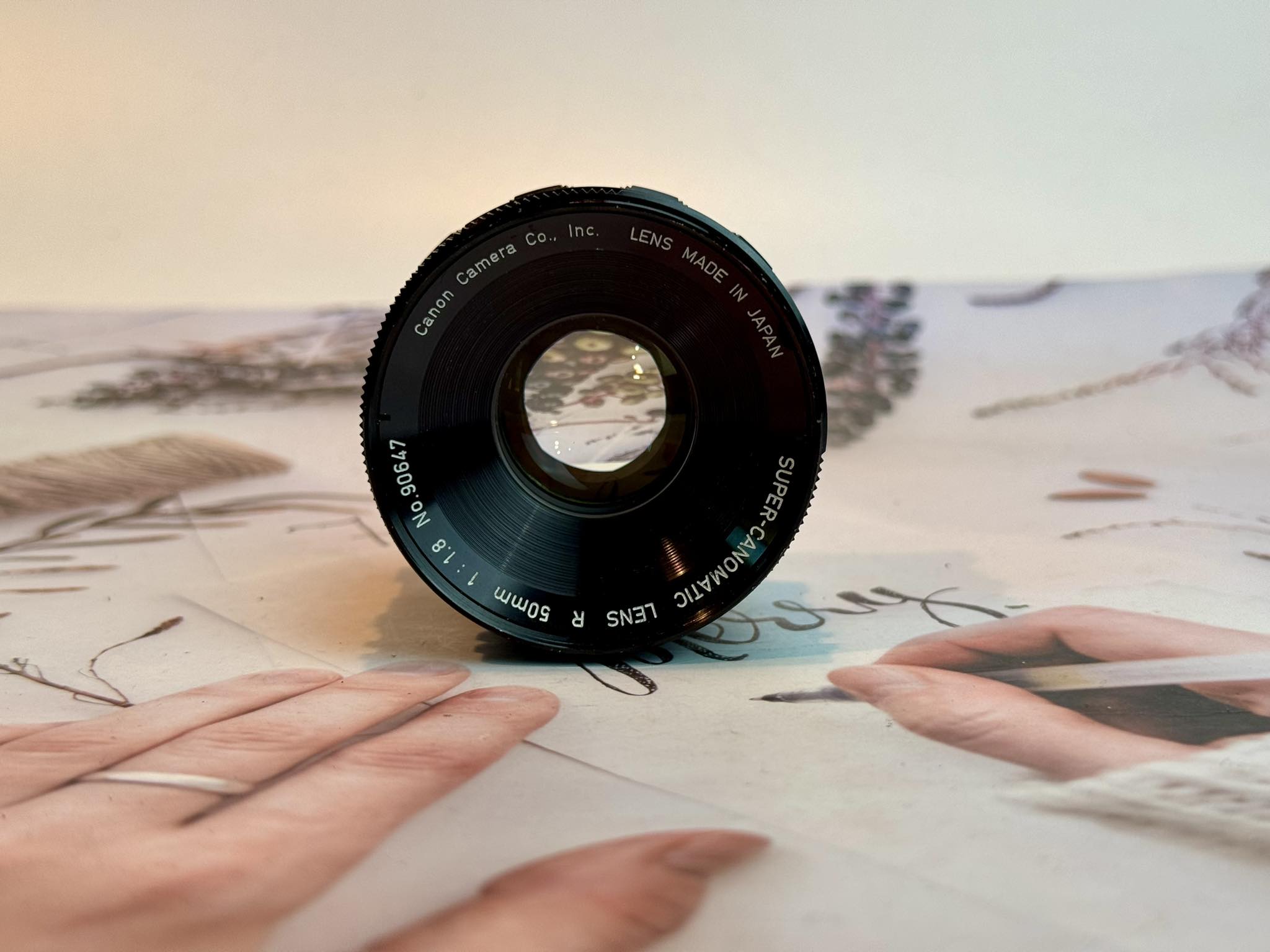 CANON SUPER-CANOMATIC LENS R 50MM.F1.8 FL MOUNT