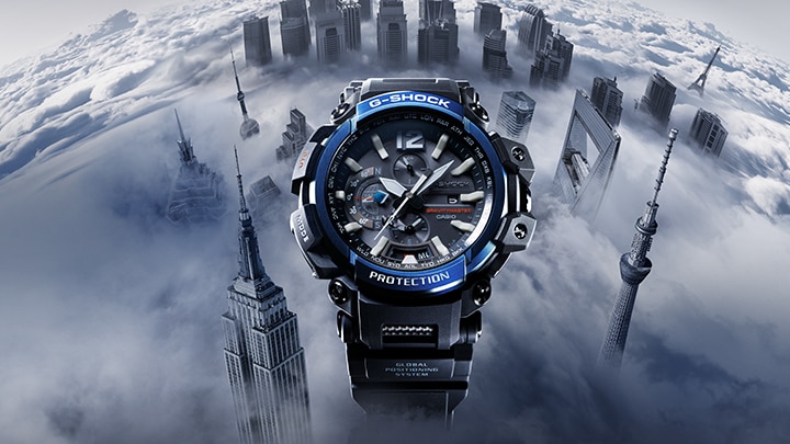 CASIO G-SHOCK นาฬิกาข้อมือ นาฬิกากันน้ำ นาฬิกาของแท้ ประกันศูนย์ CMG 1 ปี รุ่น GPW-2000-1A2 นาฬิกาสีดำ