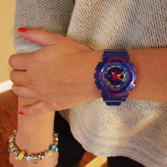 CASIO BABY-G นาฬิกาข้อมือ นาฬิกากันน้ำ นาฬิกาของแท้ ประกันศูนย์ CMG 1 ปี รุ่น BA-112-2A นาฬิกาสีน้ำเงิน