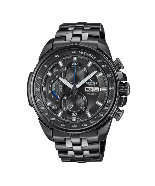 CASIO EDIFICE นาฬิกาข้อมือ นาฬิกากันน้ำ นาฬิกาของแท้ ประกันศูนย์ CMG 1 ปี รุ่น EF-558DC-1A นาฬิกาสีดำ