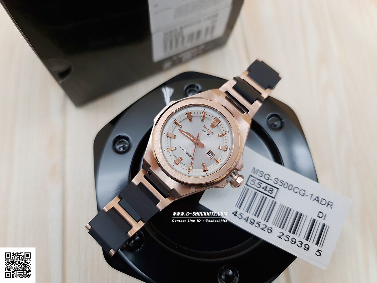 CASIO MID YEAR SALE G-MS พร้อมส่ง นาฬิกาข้อมือ นาฬิกากันน้ำ นาฬิกาของแท้ ประกันศูนย์ CMG 1 ปี รุ่น MSG-S500CG-1A นาฬิกาสีดำ