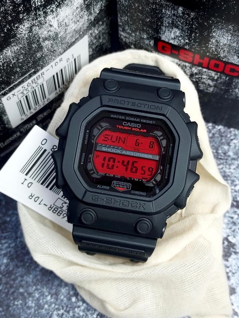CASIO MID YEAR SALE G-SHOCK นาฬิกาข้อมือ นาฬิกากันน้ำ นาฬิกาของแท้ ประกันศูนย์ CMG 1 ปี รุ่น GX-56BBR-1 นาฬิกาสีดำ