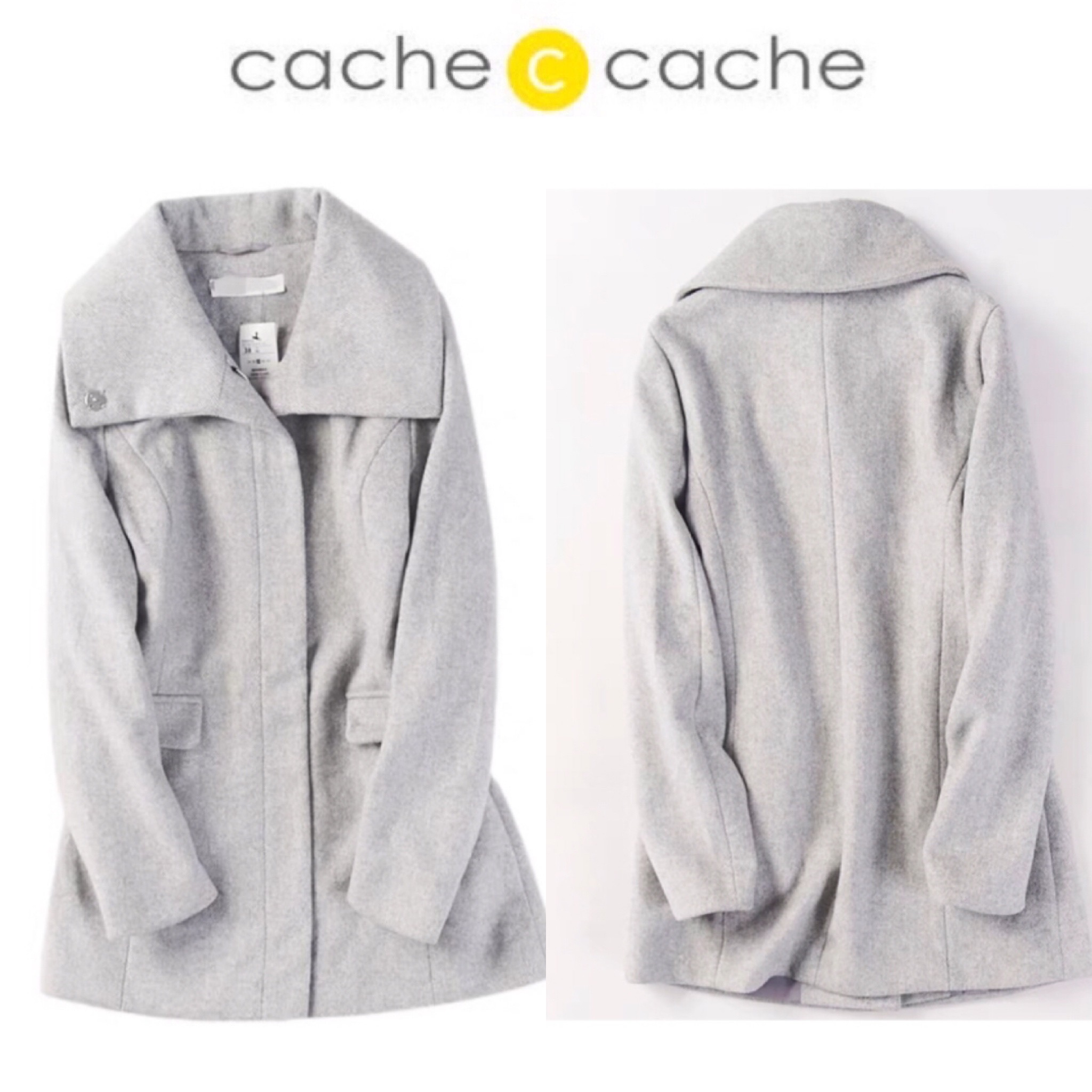 เสื้อโค้ท เสื้อกันหนาวสักหลาดวูล แบรนด์ cache cacheงานพรีเมี่ยมเกรดคะ•ขนเฟอร์ ถอดใส่ได้คะ•ขนเฟอร์ถอดใส่ได้คะ สำเนา สำเนา สำเนา สำเนา สำเนา สำเนา สำเนา น้ำเงินกรม