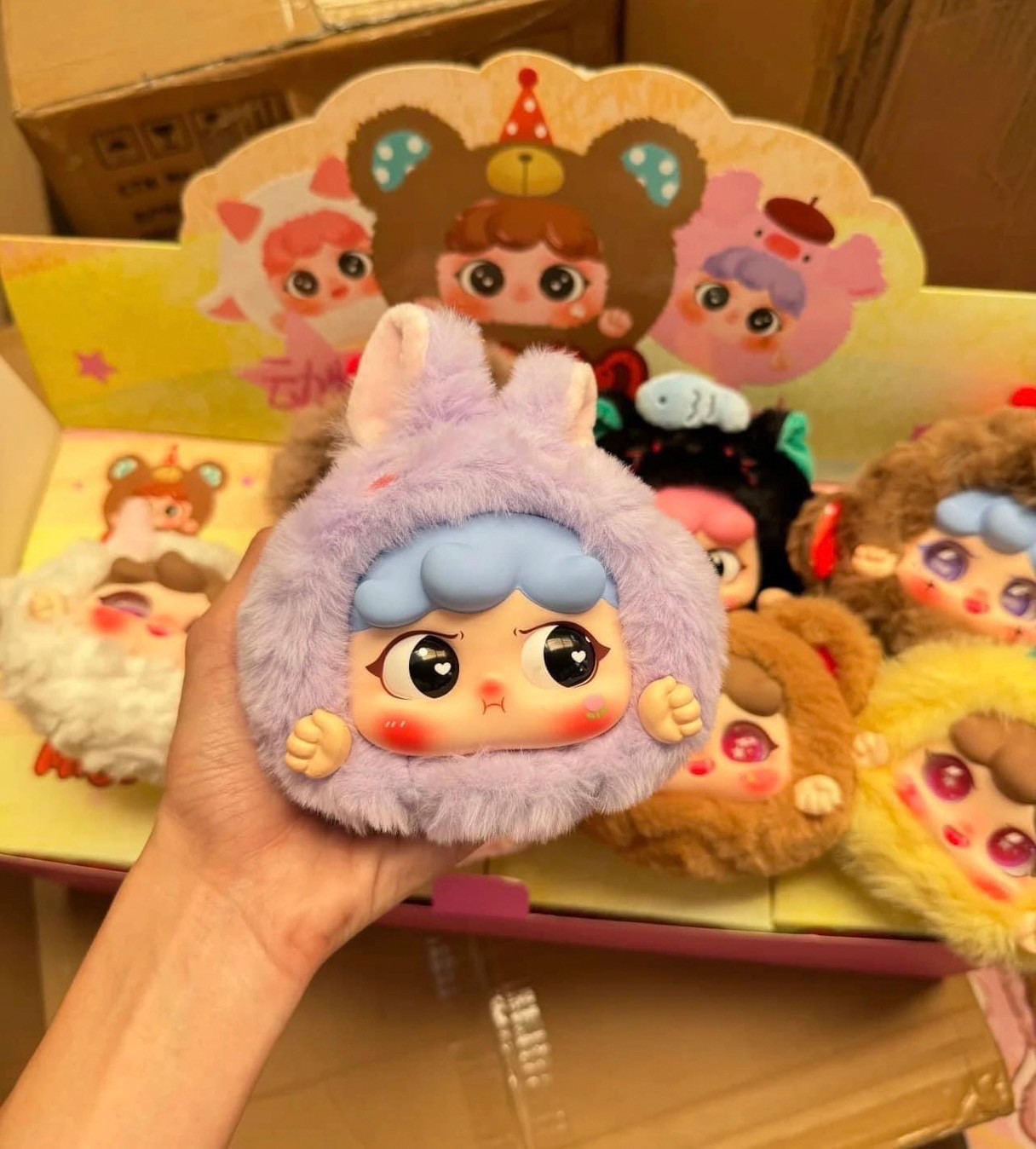 กล่องสุ่มMIGO กล่องสุ่มพวงกุญแจ ตุ๊กตาพวงกุญแจลุ้นตากลิ้ง ลุ้นซีเคร็ท รุ่นซิป รุ่น Animal Party Zip