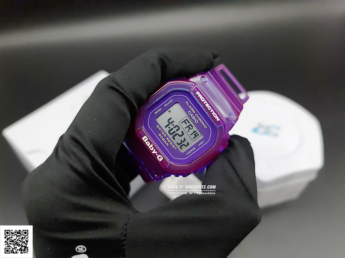 CASIO BABY-G นาฬิกาข้อมือ นาฬิกากันน้ำ นาฬิกาของแท้ ประกันศูนย์ CMG 1 ปี รุ่น BGD-560S-6D นาฬิกาสีม่วง