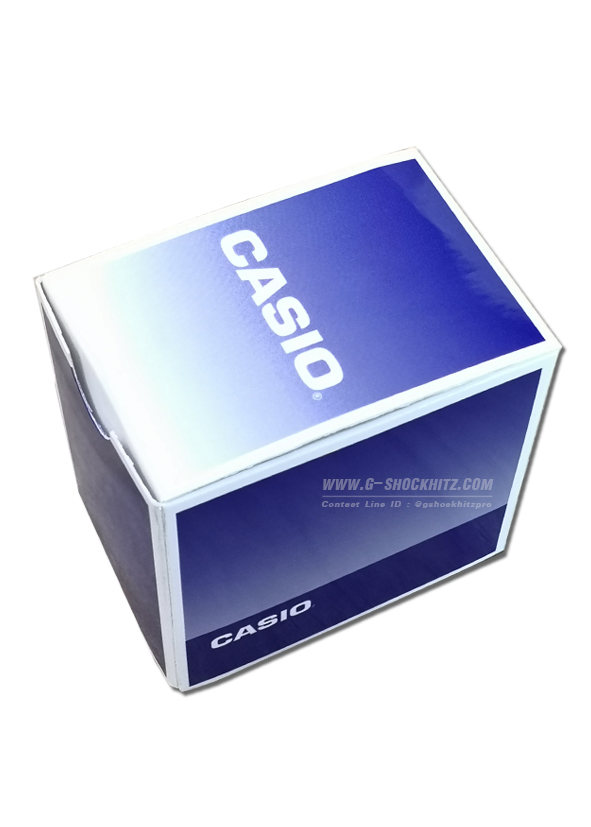 CASIO กล่องนาฬิกาคาสิโอ พร้อมส่ง กล่องสำหรับใส่นาฬิกาข้อมือ นาฬิกากันน้ำ นาฬิกาของแท้ กล่องนาฬิกาสีน้ำเงินขาว
