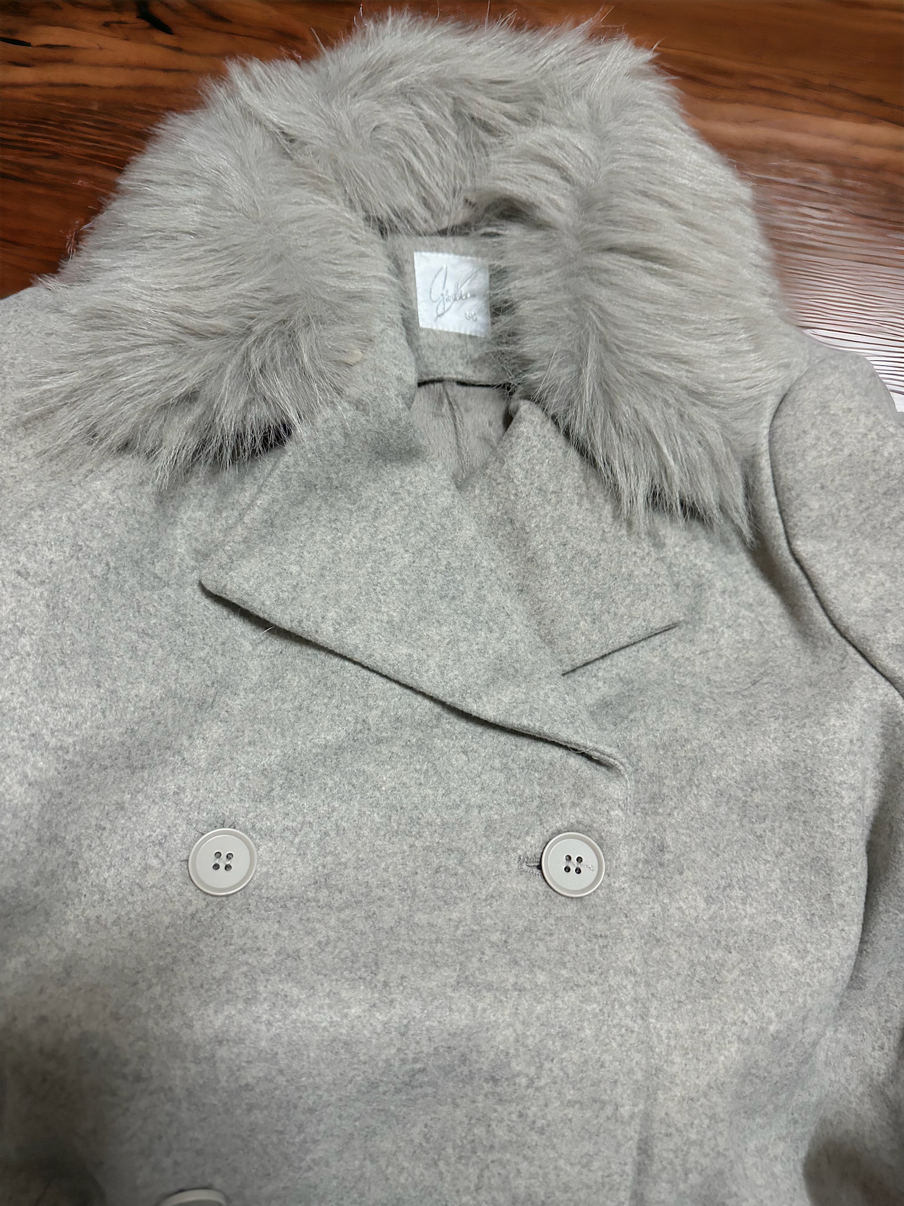 เสื้อโค้ท โค้ทวูลแต่งเฟอร์ เสื้อกันหนาว Trench coat โค้ทยาว ปกเฟอร์ trench coat fur collar ✨GIADA ✨ (ปกเฟอร์ถอดได้ค่ะ) WY1284