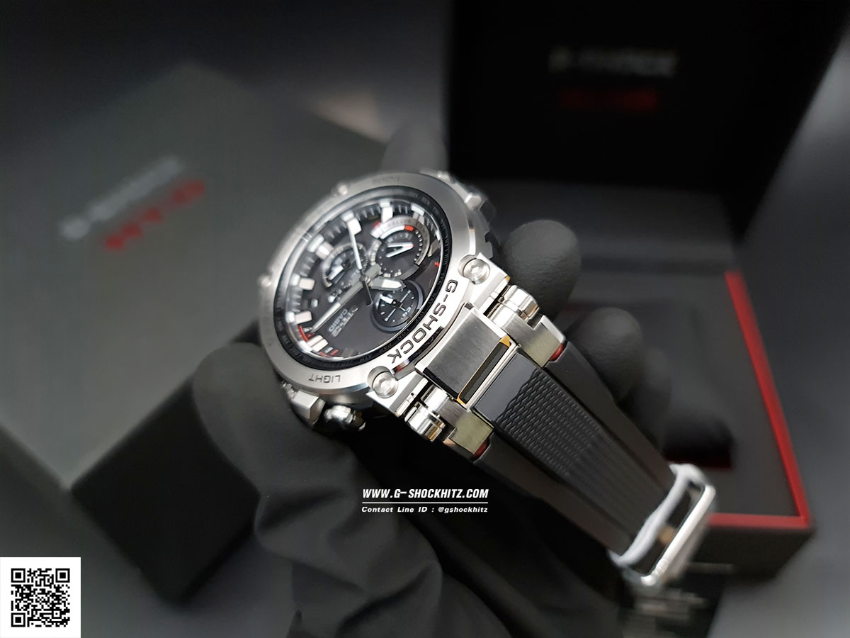 CASIO MID YEAR SALE G-SHOCK นาฬิกาข้อมือ นาฬิกากันน้ำ นาฬิกาของแท้ ประกันศูนย์ CMG 1 ปี รุ่น MTG-B1000-1A นาฬิกาสีเงิน