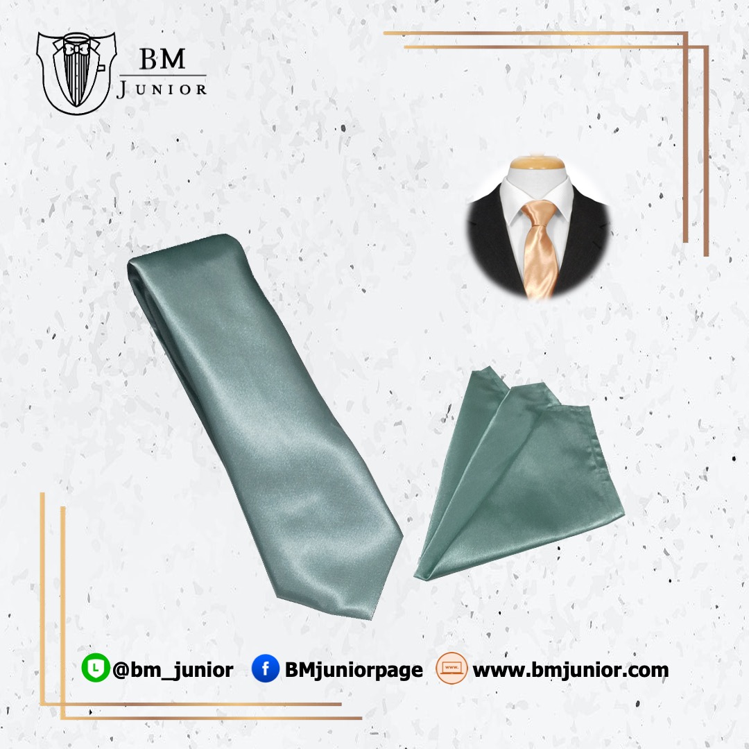 เนคไทด์ ผูกเอง สีเขียวมิ้นท์อ่อน | Mint Necktie