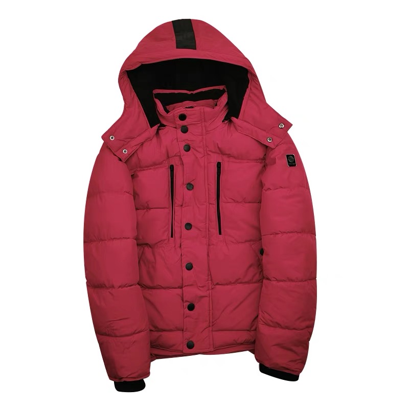 เสื้อกันหนาว เสื้อฮู้ดเฟอร์ บุนวมอุ่น สีขาว แบรนด์ SMOG (padded puffer coat ขาว
