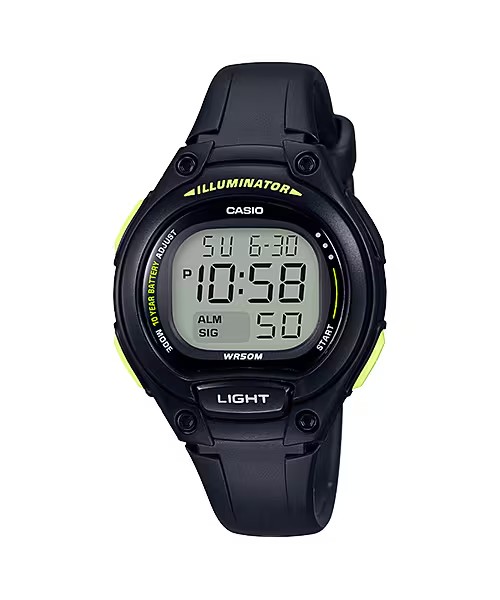 CASIO MID YEAR SALE นาฬิกาคาสิโอ พร้อมส่ง นาฬิกาข้อมือ นาฬิกากันน้ำ นาฬิกาของแท้ BTS ประกันศูนย์ CMG 1 ปี รุ่น LW-203-1B นาฬิกาสีดำ
