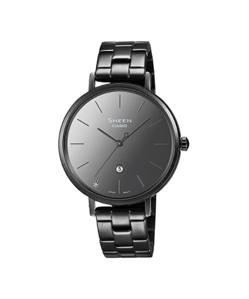 CASIO SHEEN นาฬิกาข้อมือ นาฬิกากันน้ำ นาฬิกาของแท้ ประกันศูนย์ CMG 1 ปี รุ่น SHE-4544BD-1A นาฬิกาสีดำ