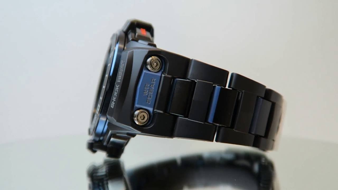 CASIO G-SHOCK นาฬิกาข้อมือ นาฬิกากันน้ำ นาฬิกาของแท้ ประกันศูนย์ CMG 1 ปี รุ่น GWN-Q1000MC-1A2 นาฬิกาสีดำ