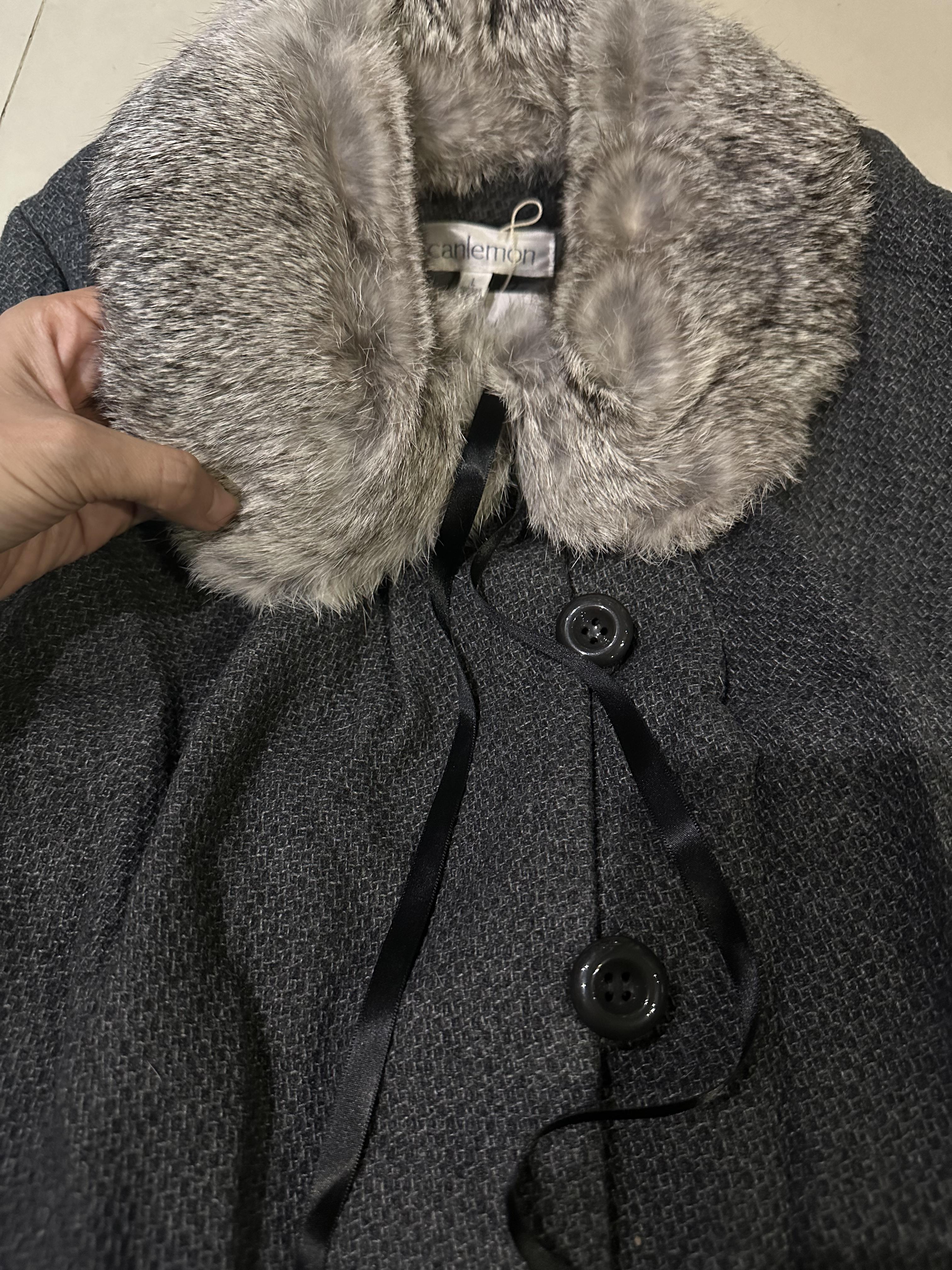 เสื้อโค้ท peacoat เสื้อโค้ทเฟอร์ แบรนด์ canlemon