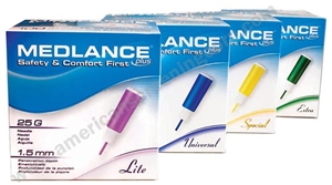 เข็มเจาะเลือดชนิดใช้ครั้งเดียว Medilance กล่องละ 200 ชิ้น อ่อนโยน ง่าย ประสิทธิภาพ และปลอดภัย