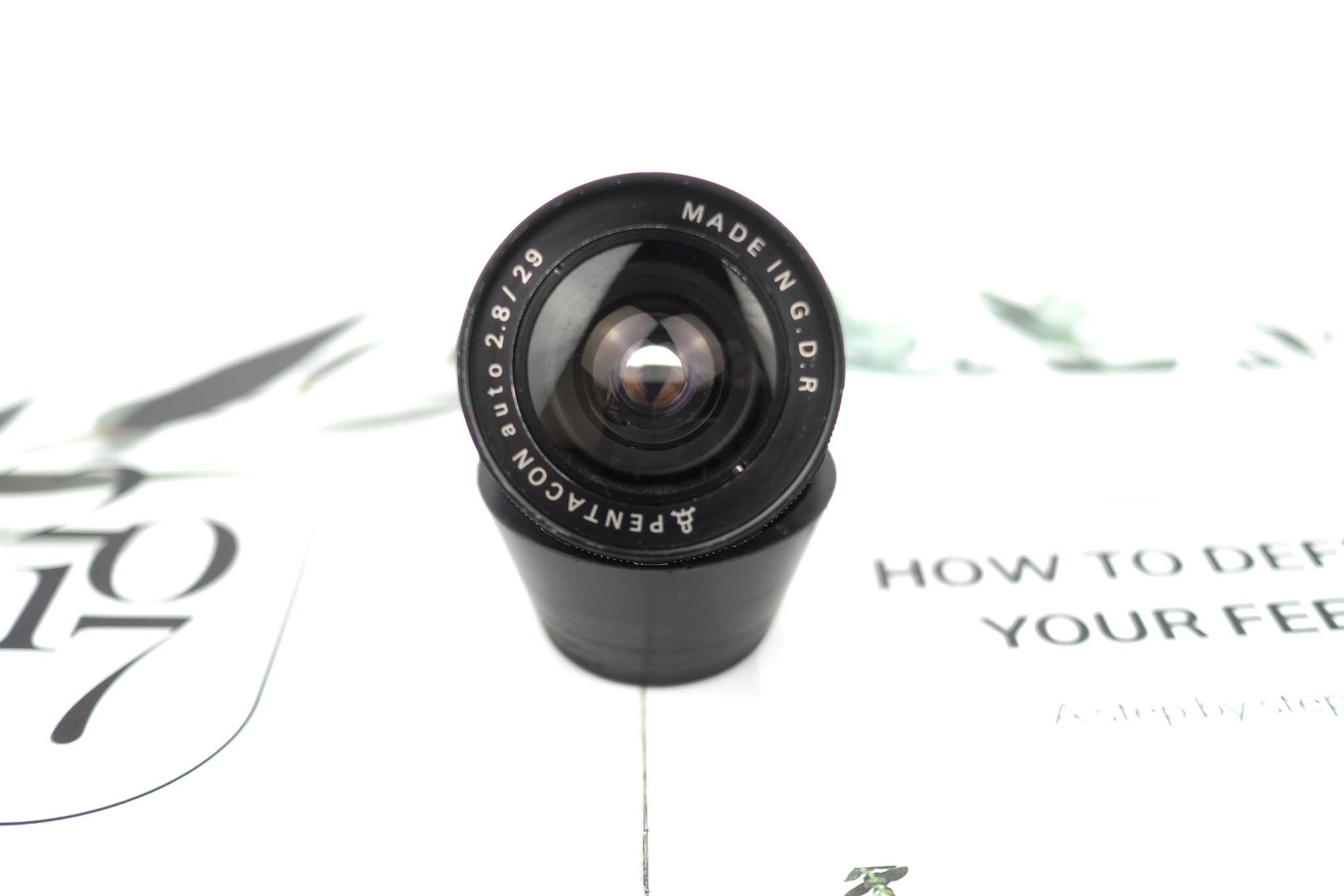 PENTACON AUTO 29MM.F2.8 ZEBRA M42 MOUNT