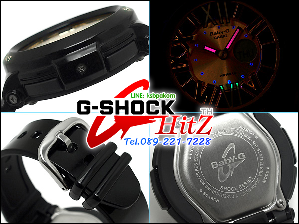 CASIO BABY-G นาฬิกาข้อมือ นาฬิกากันน้ำ นาฬิกาของแท้ ประกันศูนย์ CMG 1 ปี รุ่น BGA-160-1B นาฬิกาสีดำ