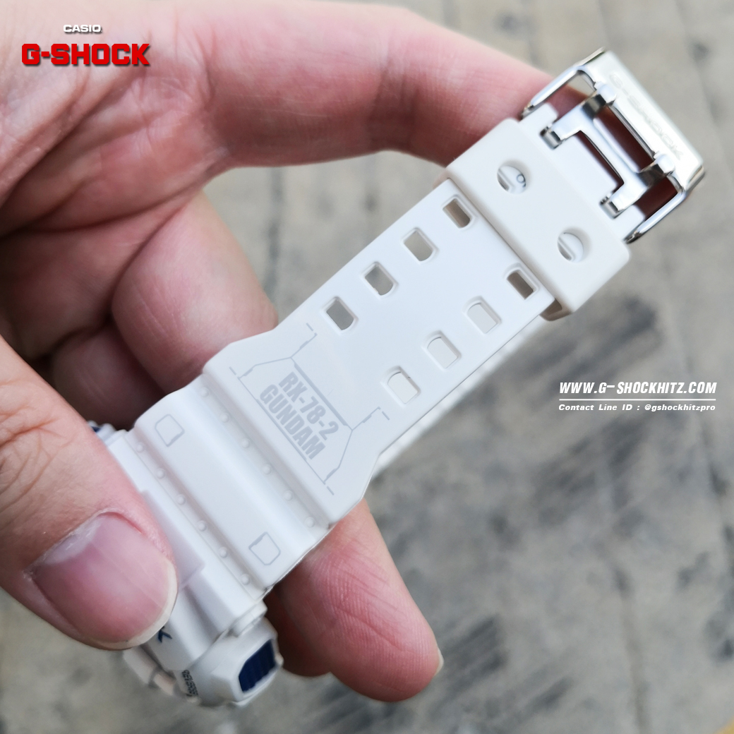 CASIO G-SHOCK นาฬิกาข้อมือ นาฬิกากันน้ำ นาฬิกาของแท้ ประกันศูนย์ CMG 1 ปี รุ่น GD-100 GUNDAM Mobile Suit นาฬิกาสีขาว