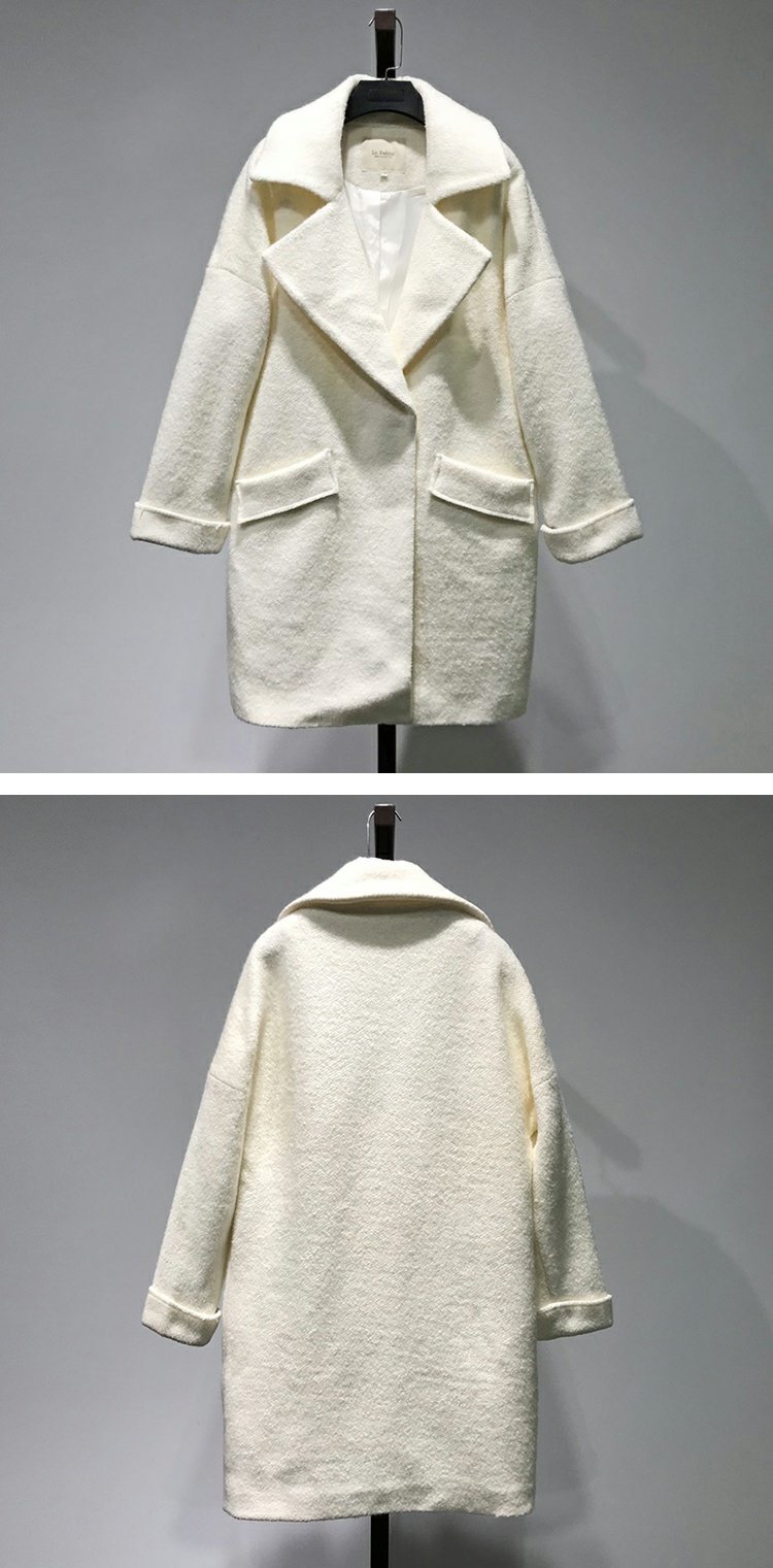 เสื้อโค้ท เสื้อกันหนาว เนื้อผ้าวูล โค้ทวูล สีเขียว แบรนด์ LA'BABITE สำเนา
