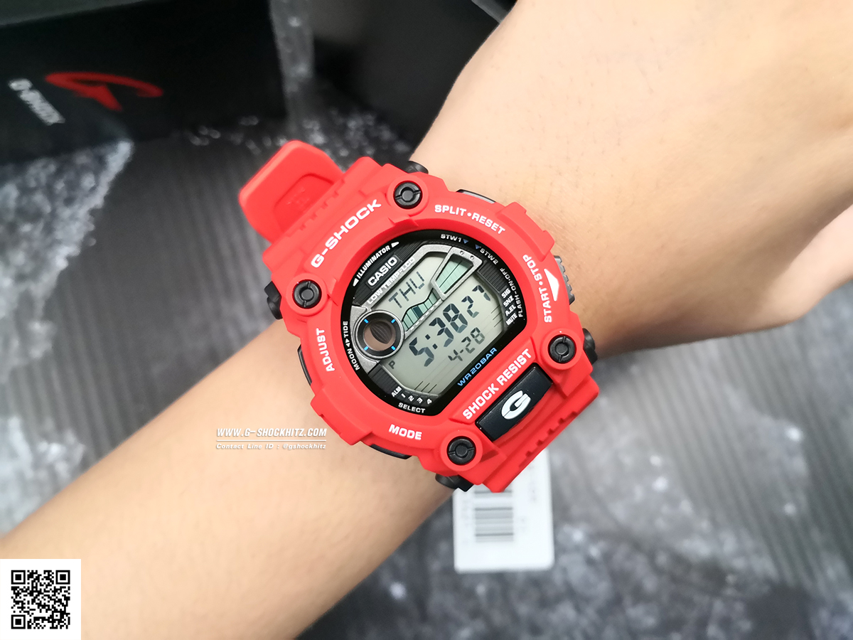 CASIO G-SHOCK นาฬิกาข้อมือ นาฬิกากันน้ำ นาฬิกาของแท้ ประกันศูนย์ CMG 1 ปี รุ่น G-7900A-4D นาฬิกาสีแดง