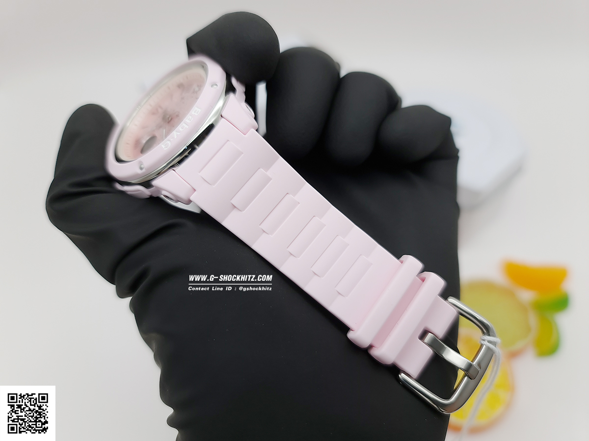CASIO BABY-G นาฬิกาข้อมือ นาฬิกากันน้ำ นาฬิกาของแท้ ประกันศูนย์ CMG 1 ปี รุ่น BGA-150ST-4A นาฬิกาสีชมพู