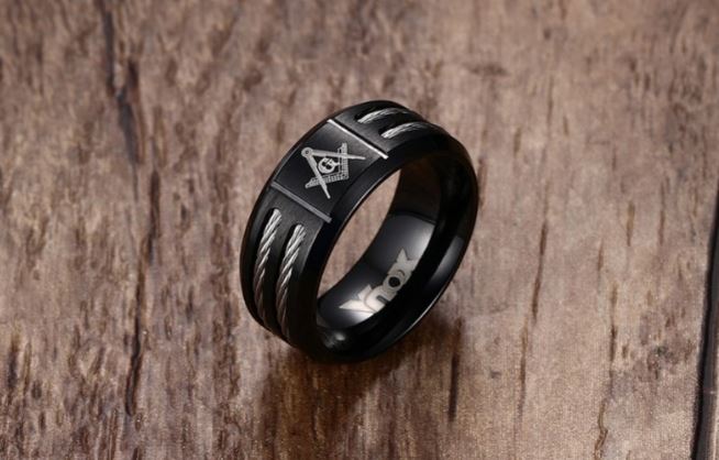 แหวนผู้ชาย แหวน Stainless Steel แท้ แหวนสีดำ สุดฮิต แหวน สัญลักษณ์ ช่าง แหวน เท่ ๆ แต่ง ลวดสีเงิน ของขวัญให้แฟนแทนใจ 848932