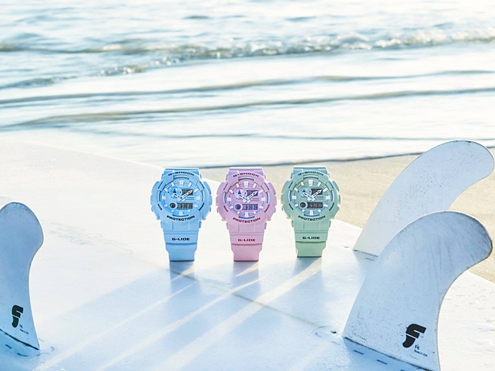 CASIO G-SHOCK นาฬิกาข้อมือ นาฬิกากันน้ำ นาฬิกาของแท้ ประกันศูนย์ CMG 1 ปี รุ่น GAX-100CSA-4A นาฬิกาสีชมพู