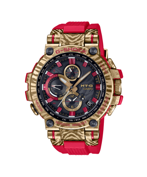 CASIO G-SHOCK นาฬิกาข้อมือ นาฬิกากันน้ำ นาฬิกาของแท้ ประกันศูนย์ CMG 1 ปี รุ่น MTG-B1000CX-4A นาฬิกาสีแดง