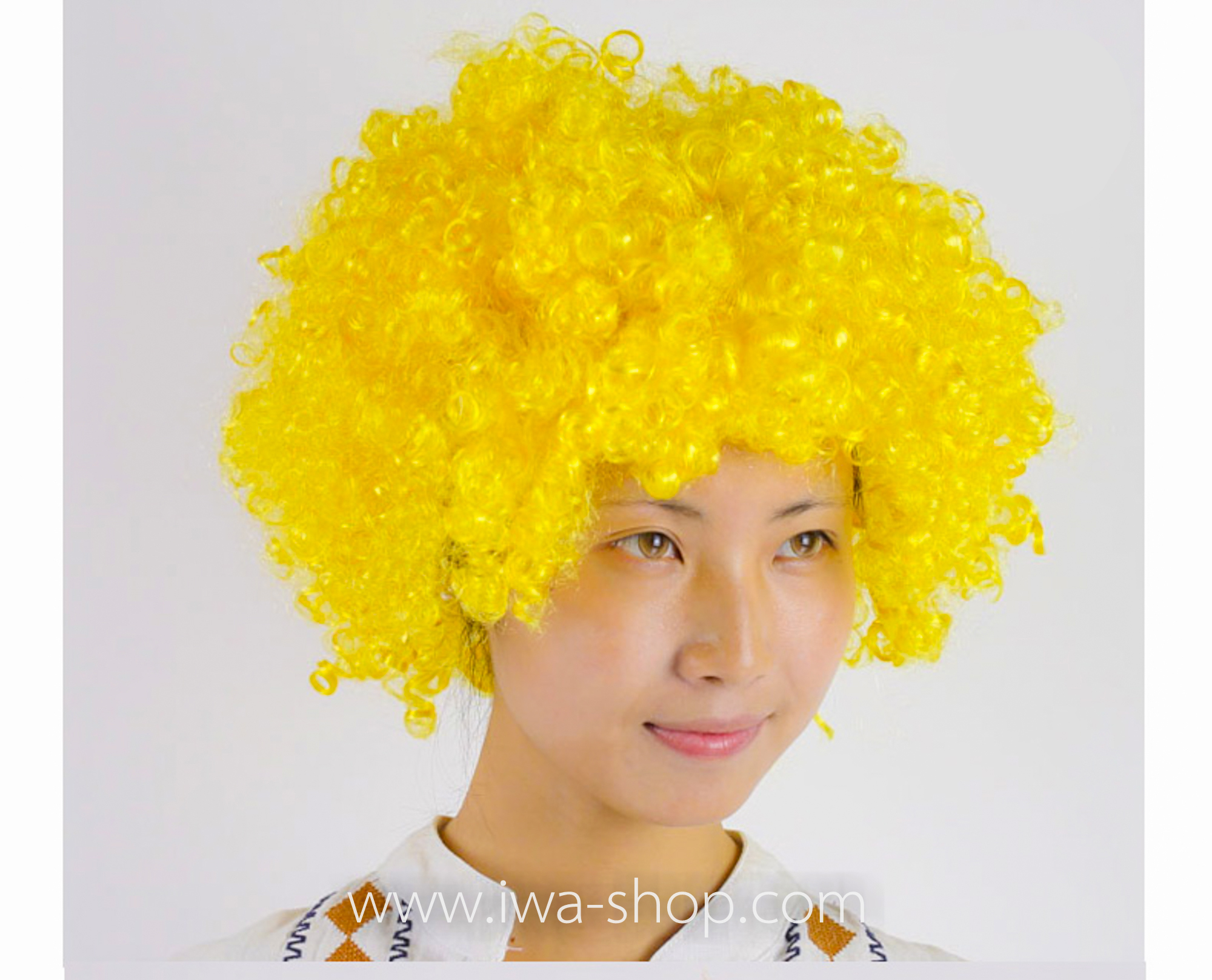 วิกผมหัวฟู วิกผมแฟนซี วิกผมปารตี้ วิกผมคอสเพลย์ วิกผมสี เหลือง
