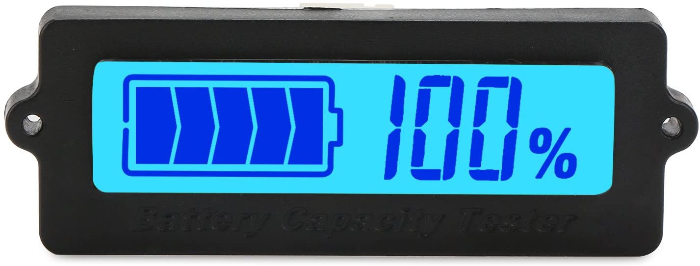 LY6W Lead Acid Battery Capacity Indicator LCD Digit Display Meter Lithium Battery Power Detector Tester Voltmeter