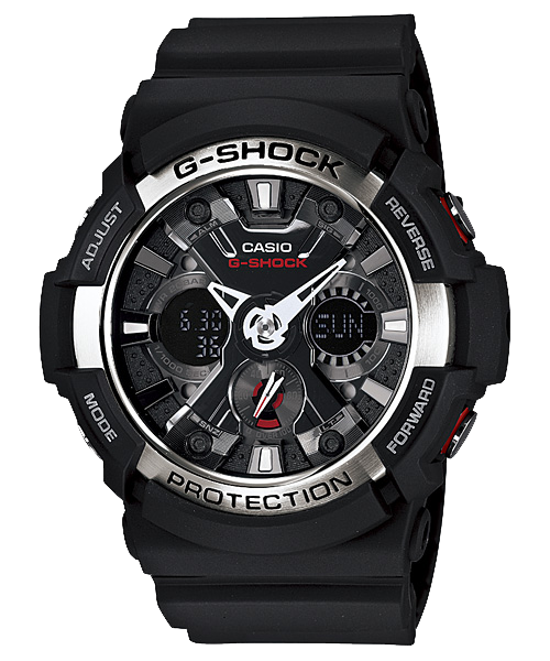CASIO G-SHOCK นาฬิกาข้อมือ นาฬิกากันน้ำ นาฬิกาของแท้ ประกันศูนย์ CMG 1 ปี รุ่น GA-200-1A นาฬิกาสีดำ